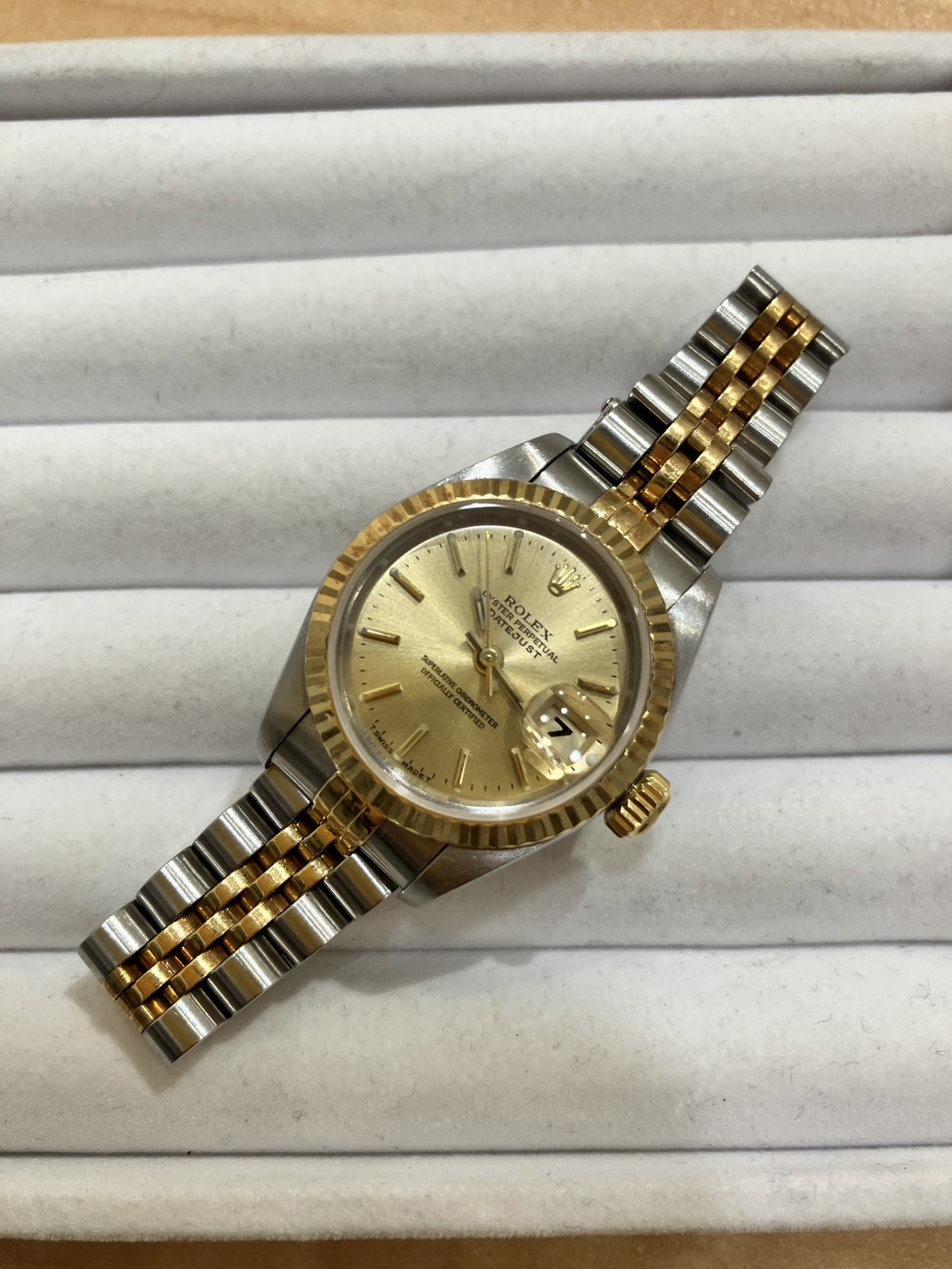 六甲道でロレックスの高価買取　ROLEX　デイトジャスト　レディース　69173　